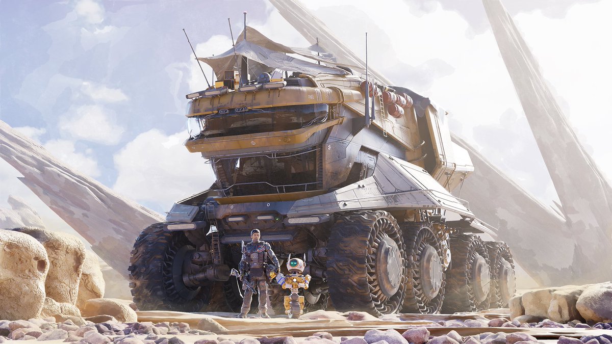 immersmind's tweet photo. 👋Today, we’re sharing a few concept designs! 🚀This is the hero’s home and ride, made from a gas extraction vehicle. It’s safe, reliable, and even armed for protection.✨🤩
#gamedev #gamedeveloper #vrgame #virtualreality #conceptart #3dartwork #gamedesign #digitalart #game #3d https://t.co/5UH7iXjpeH