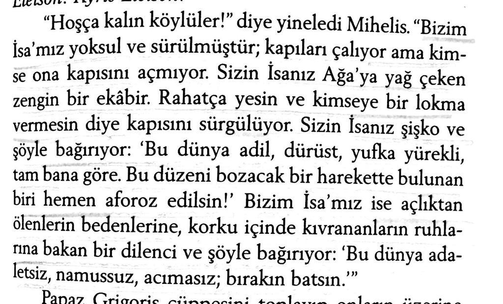 Yeniden Çarmıha Gerilen İsa - Kazancakis 

#Maviayrac 
#edebiart 
#kitap
#kitaptavsiyesi
#KitapAlıntıları
#kitapseverlertakiplesiyor