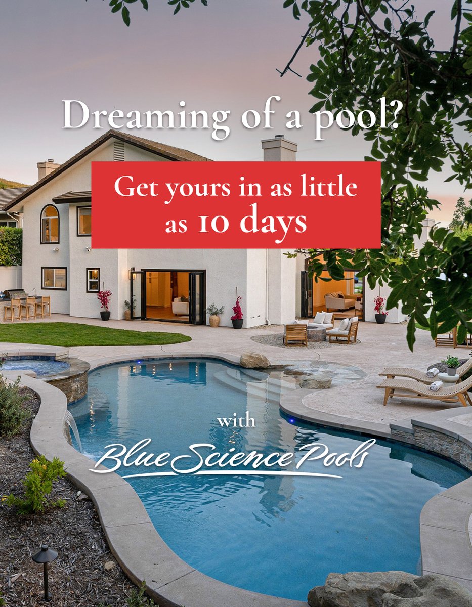 bluescience's tweet image. From excavation to installation, we’ll have your backyard paradise ready in no time. Imagine enjoying your new pool just 10 days from now—perfect for those hot Texas summers! Don’t wait any longer, let’s make it happen!

#FiberglassPools #BackyardGoals #DreamPool #PoolIn10Days
