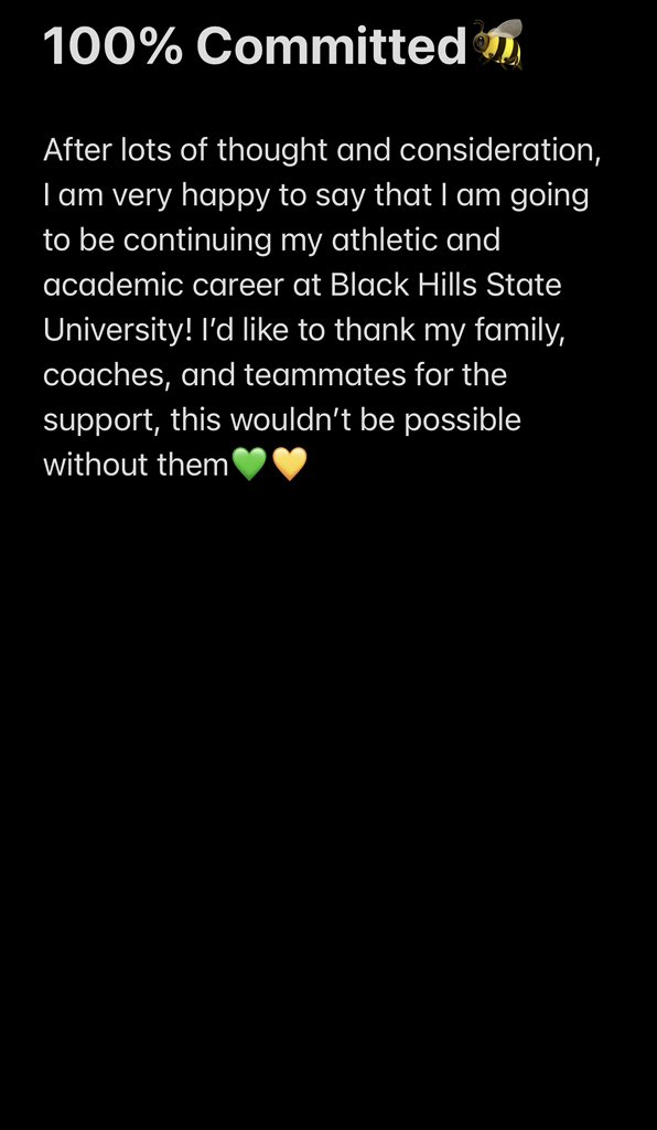 Patrick Lynch (@patricklynch40) on Twitter photo Blessed to announce my commitment to Black Hills State University🐝🤞🏻#We/Me #PlayInTheHills25’
<a href="/OrahGarst/">Orah Garst</a> <a href="/Camels_FB/">Gillette Camels</a> <a href="/BreskeJosh/">Coach Breske</a> <a href="/CoachBHopkins/">Brendan Hopkins</a> <a href="/LukeDowney_411/">Luke Downey</a> <a href="/LukeFerdinand/">Ferd</a> <a href="/DavidsonDrake12/">Drake Davidson</a> <a href="/coachnighttrain/">Jonathan Cervantes</a> @NE_Ok_HS_Sports Blessed to announce my commitment to Black Hills State University🐝🤞🏻#We/Me #PlayInTheHills25’
<a href="/OrahGarst/">Orah Garst</a> <a href="/Camels_FB/">Gillette Camels</a> <a href="/BreskeJosh/">Coach Breske</a> <a href="/CoachBHopkins/">Brendan Hopkins</a> <a href="/LukeDowney_411/">Luke Downey</a> <a href="/LukeFerdinand/">Ferd</a> <a href="/DavidsonDrake12/">Drake Davidson</a> <a href="/coachnighttrain/">Jonathan Cervantes</a> @NE_Ok_HS_Sports