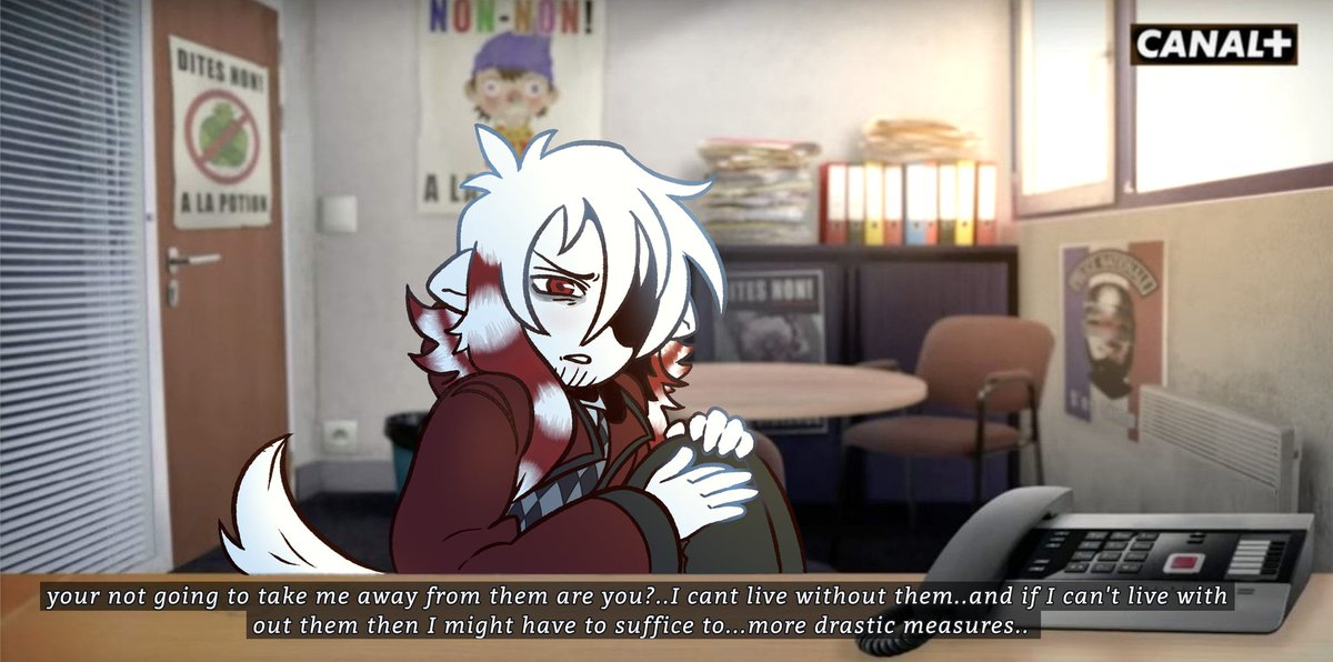 ItzDD_YA's tweet photo. recently I've gotten into a little YouTube show called The Wakos/Les Kassos about a social worker interviewing a bunch of crazy people and I thought yanderes would fit quite nicely. 😺
#sunnydayjack #YourBoyfriendGame #mdhm #br0kencolors https://t.co/Xag16zDGBM