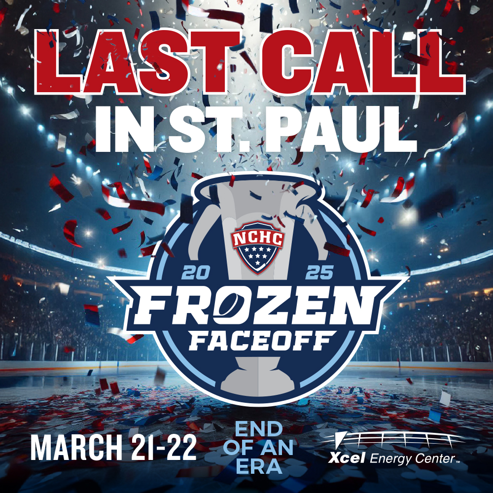 The NCHC (@thenchc) on Twitter photo It's the Last Call in <a href="/SaintPaul/">Visit Saint Paul</a>! ๐ฃ๏ธ
Don't miss the final #NCHChockey #FrozenFaceoff at <a href="/XcelEnergyCtr/">Xcel Energy Center</a> on March 21-22, 2025. Tickets are on sale now! ๐๐
๐ฐ: bit.ly/2025FFTixOnSale
๐๐๏ธ: bit.ly/25FFTickets It's the Last Call in <a href="/SaintPaul/">Visit Saint Paul</a>! ๐ฃ๏ธ
Don't miss the final #NCHChockey #FrozenFaceoff at <a href="/XcelEnergyCtr/">Xcel Energy Center</a> on March 21-22, 2025. Tickets are on sale now! ๐๐
๐ฐ: bit.ly/2025FFTixOnSale
๐๐๏ธ: bit.ly/25FFTickets
