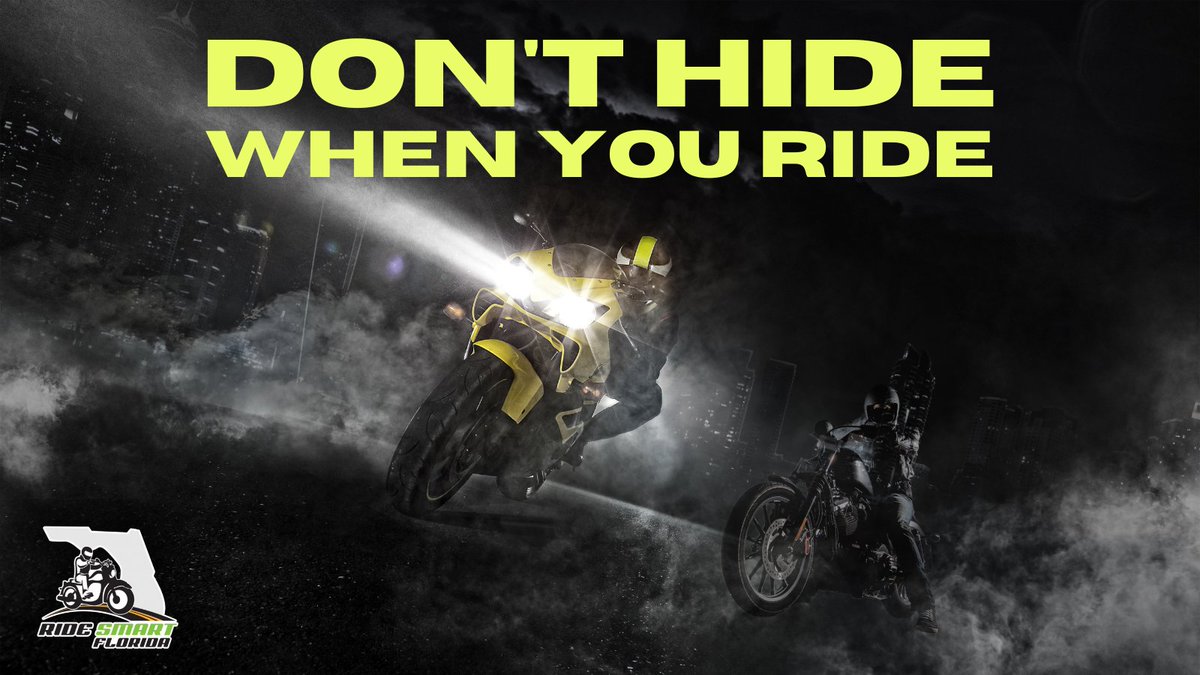 RideSmartFL's tweet image. Don’t Hide. Protect yourself at intersections by riding bright and selecting a lane position where other drivers can best see you. #RideSmartFL #RideBright