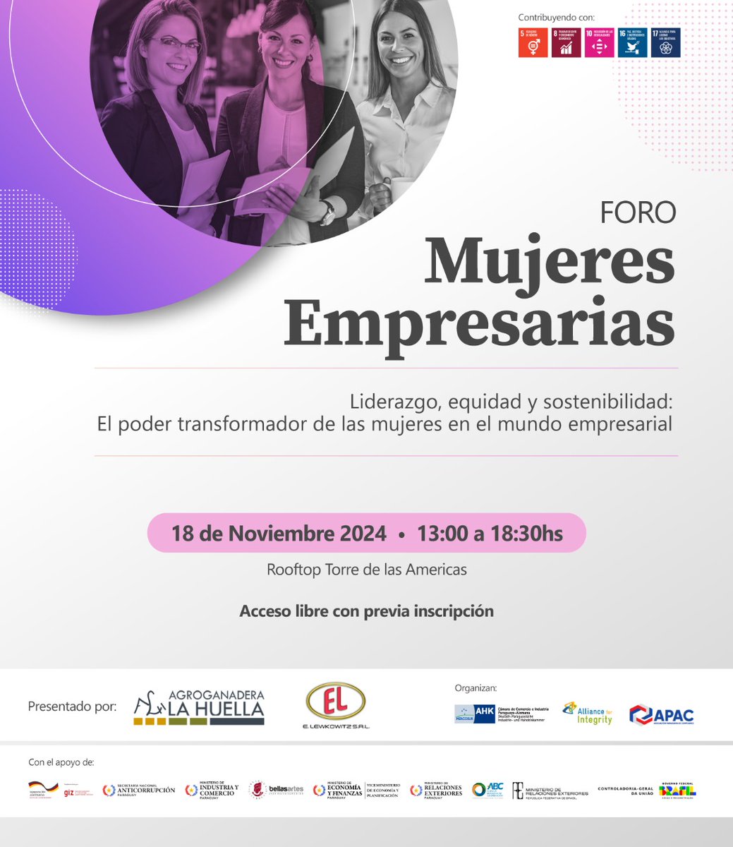 senac_py's tweet image. La SENAC difundirá el Sello Integridad 2025 - 2027 en Foro para Mujeres Empresarias. 
senac.gov.py/index.php/noti…