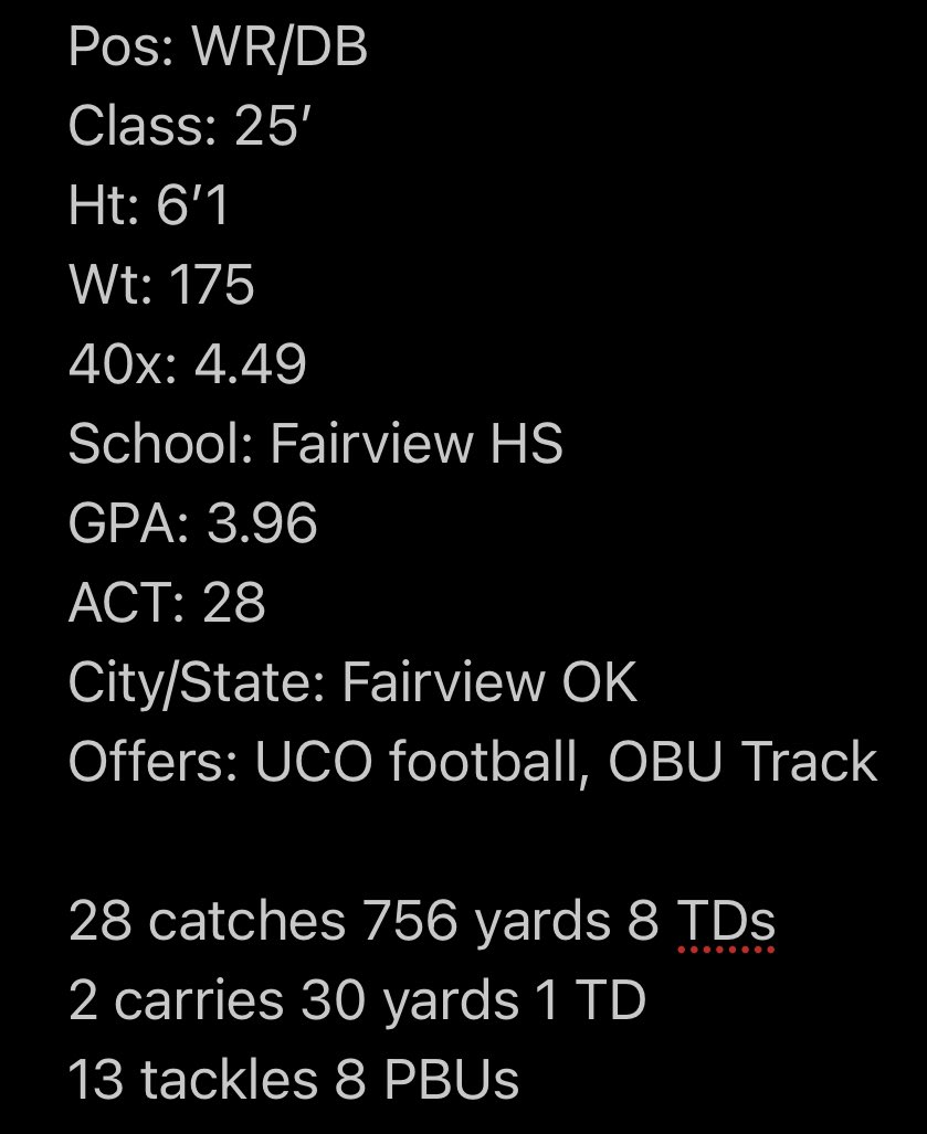 EastonHamar's tweet image. Great regular season, we finished 9-1!
Here are stats and highlights from those 10 games!

@coachbernard10 @FV_athletics1 @NE_Ok_HS_Sports @OklaPrepSports @Mr918Tulsa @TulsaSports7 

hudl.com/v/2QkuUe
