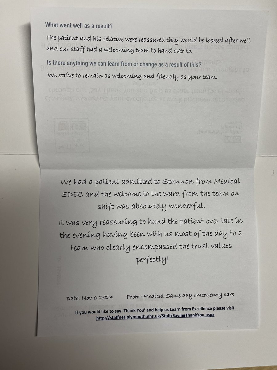 Kat Ladd (@katladd_kl) on Twitter photo A lovely thank you card and feedback from Medical SDEC. #onebigteam #GIM <a href="/howes_nat/">Nat Howes</a> <a href="/SarahLBud/">Sarah Budden</a> <a href="/UHP_Gastro_Card/">UHP Gastro, Endo, Hep, GIM, Renal, Cardio & PIU</a> <a href="/UHP_NHS/">University Hospitals Plymouth NHS Trust</a> <a href="/DerrifordNurses/">UHP Nursing 💙</a> A lovely thank you card and feedback from Medical SDEC. #onebigteam #GIM <a href="/howes_nat/">Nat Howes</a> <a href="/SarahLBud/">Sarah Budden</a> <a href="/UHP_Gastro_Card/">UHP Gastro, Endo, Hep, GIM, Renal, Cardio & PIU</a> <a href="/UHP_NHS/">University Hospitals Plymouth NHS Trust</a> <a href="/DerrifordNurses/">UHP Nursing 💙</a>