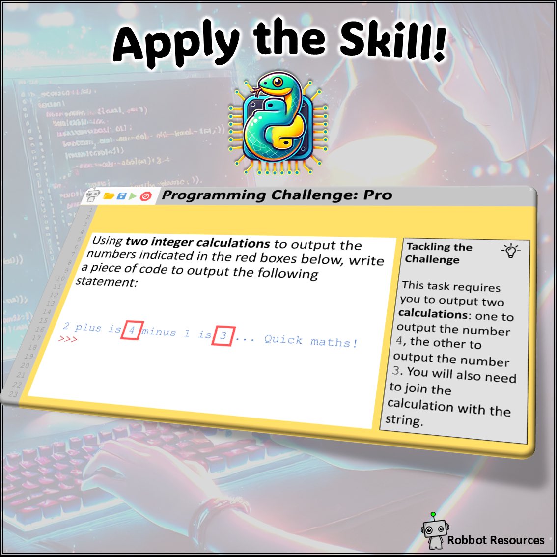 RobbotResources's tweet image. Pretty happy with these final graphics! 
#pythonprogramming #computerscience  #codingkids