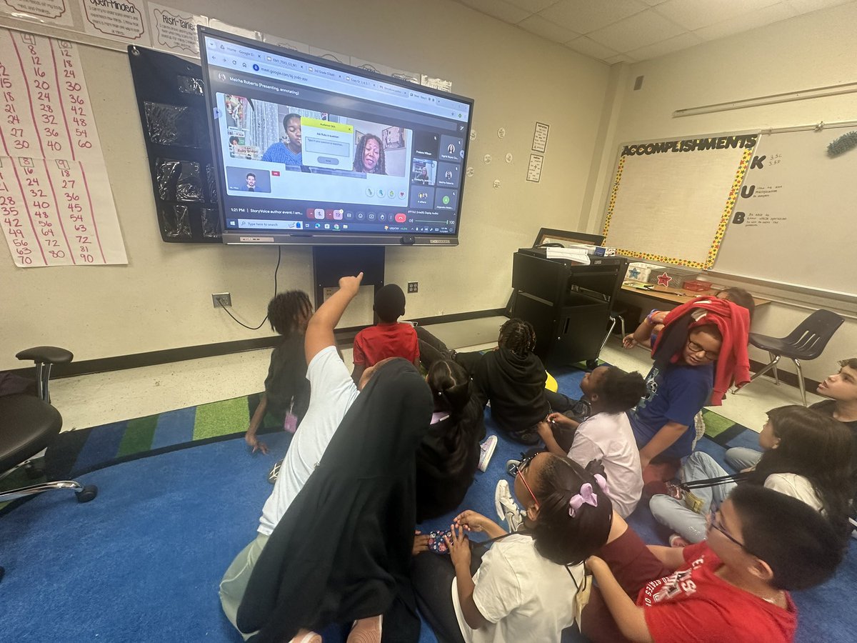 Watching the amazing <a href="/RubyBridges/">Ruby Bridges</a> today💜 we’re all so inspired #AldineImpact