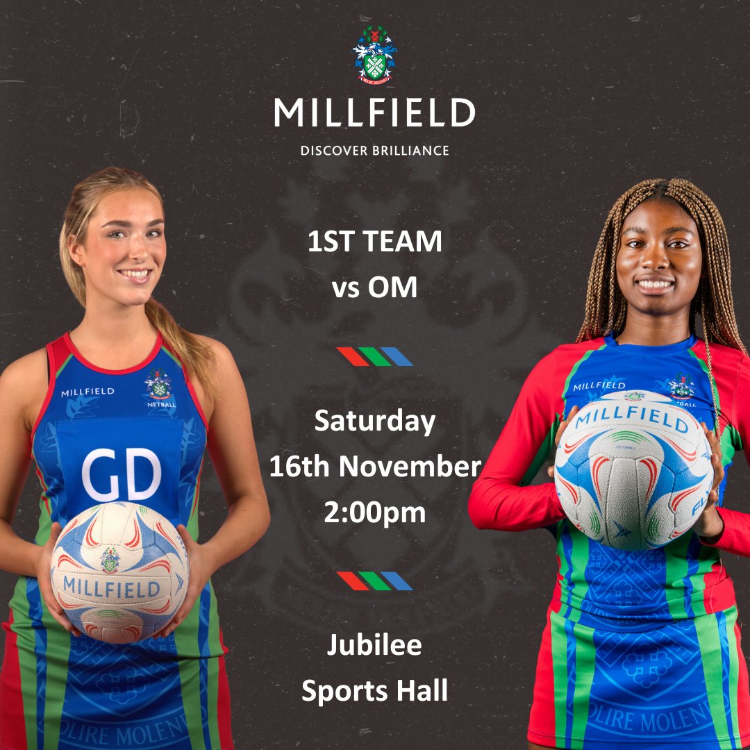 We can't wait to have our @om_society netballers back this Saturday for our annual 1sts vs OM game!!
It's one of our favourite dates in the calendar and we are excited to have everyone back under the one roof.
The game will be live streamed.
❤️💚💙
#TheMillfieldWay #BeBrilliant
