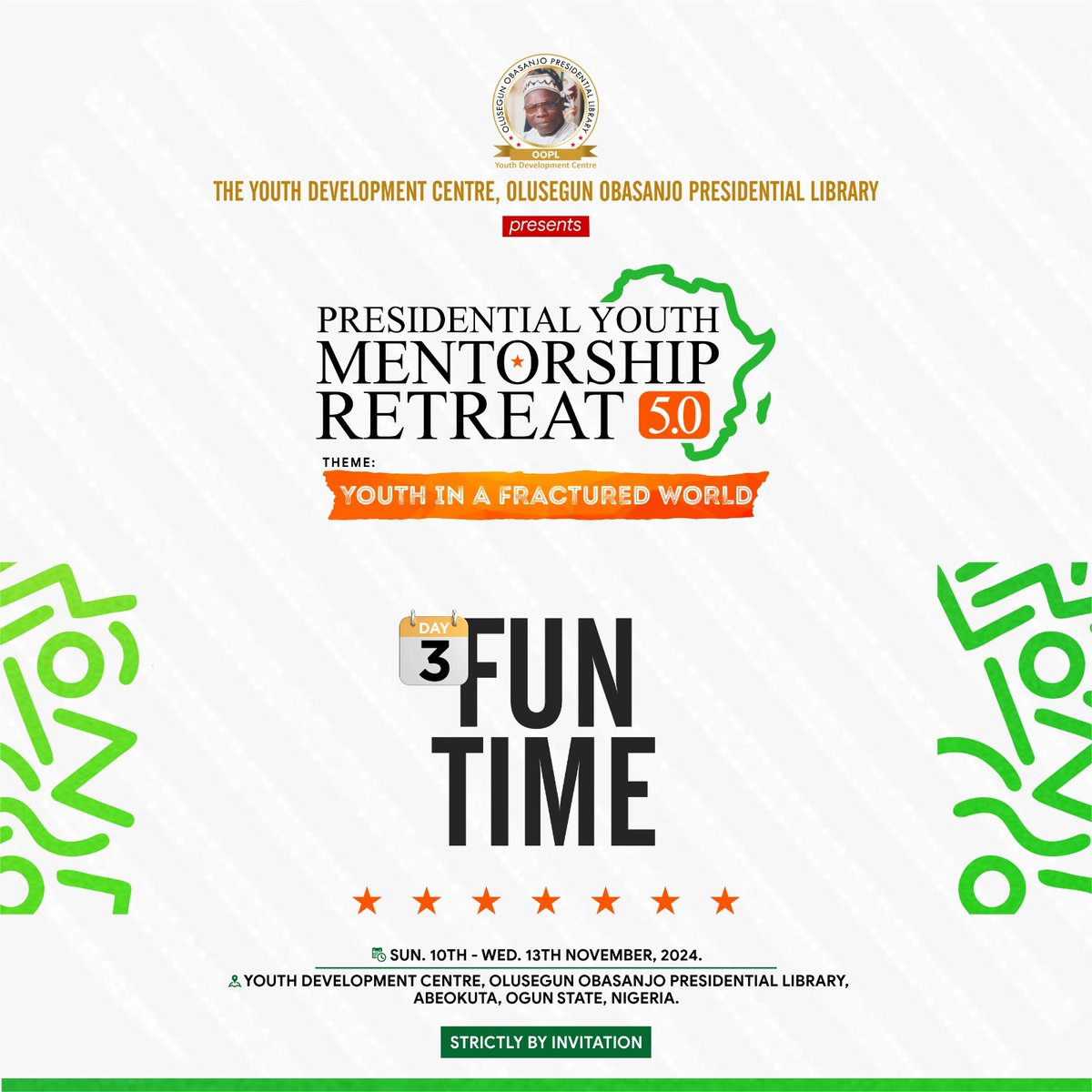 More than just a chance to have fun, play is a serious business when it comes to a youth's well-being and development. 
#PresidentialYouthMentorshipRetreat #PYMR5
#MentorshipWithOBJ #YouthCentre
#ooplydc