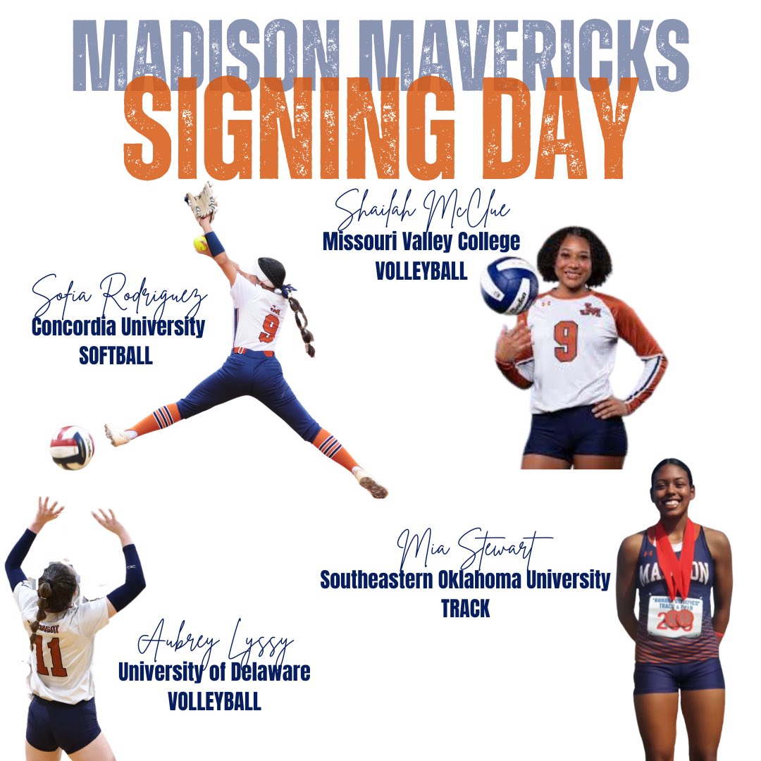 Signing Day tomorrow for these 4. Come celebrate this huge accomplishment with them at 8am, NOV 13th, in the DEMAC!