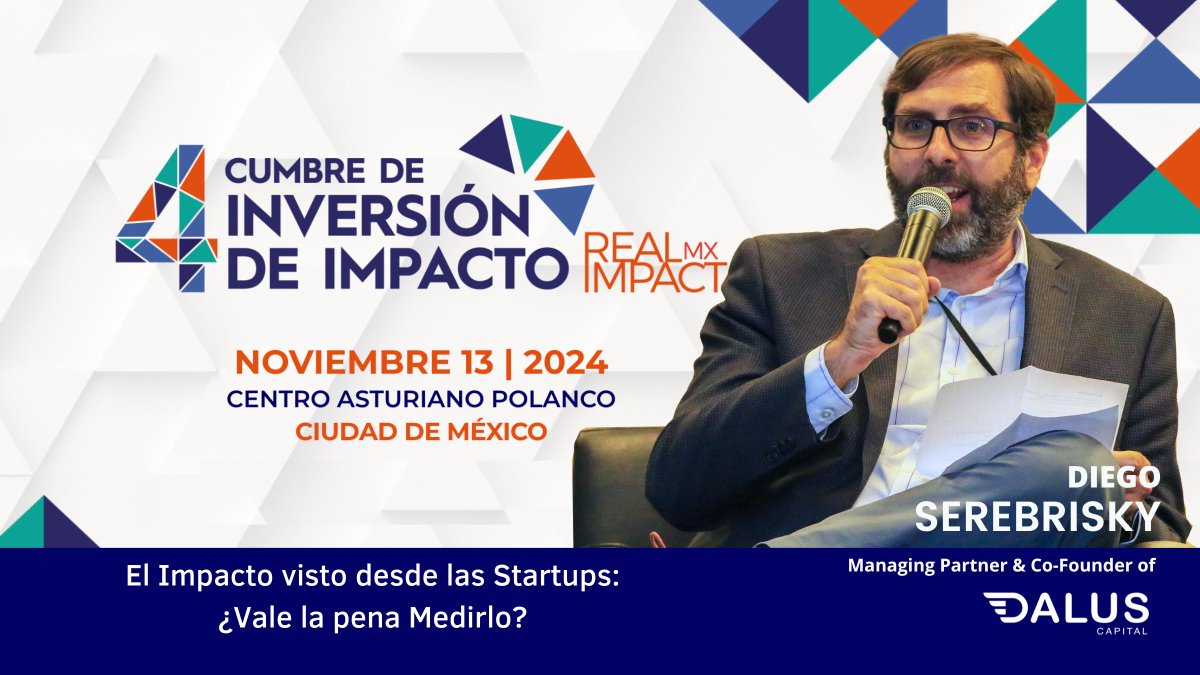 Dalus Capital (@daluscapital) on Twitter photo 📢 Exciting news! Our Managing Partner, <a href="/Serebrisky/">Diego Serebrisky (@serebrisky.bsky.social)</a>, will be speaking at the <a href="/AIIMexico/">Alianza por la Inversión de Impacto</a> Summit on Nov 13th!
He’ll join the panel "Impact Seen from Startups: Is it Worth Measuring?". 🌱Join us—don’t miss out!
#ImpactInvestment #Startups #AIIMx #DalusCapital 📢 Exciting news! Our Managing Partner, <a href="/Serebrisky/">Diego Serebrisky (@serebrisky.bsky.social)</a>, will be speaking at the <a href="/AIIMexico/">Alianza por la Inversión de Impacto</a> Summit on Nov 13th!
He’ll join the panel "Impact Seen from Startups: Is it Worth Measuring?". 🌱Join us—don’t miss out!
#ImpactInvestment #Startups #AIIMx #DalusCapital