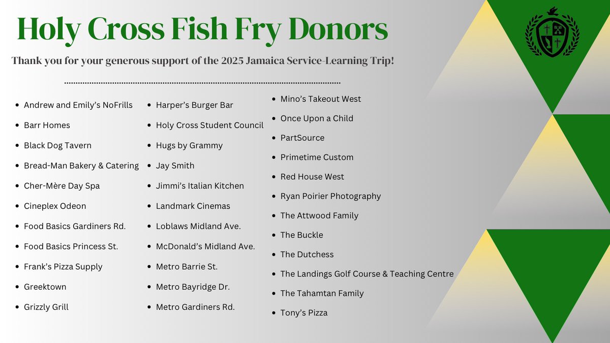 The Jamaica Fish Fry fundraiser would not have been possible without the generous support of many businesses in our community. Whether it was fresh buns, delicious salads, hot coffee, or a variety of awesome raffle prizes, your donations made the evening a success. Thank you!