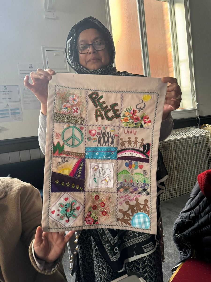 Crafting for Unity and Peace👩‍🎨

Thank you to <a href="/sangini_afriend/">sangini_afriend</a> for coming along &amp; delivering a crafting session with our ladies. The project is a response to recent unrest in Sunderland, aiming to foster solidarity by uniting women from diverse backgrounds through craft.🧶🧵
