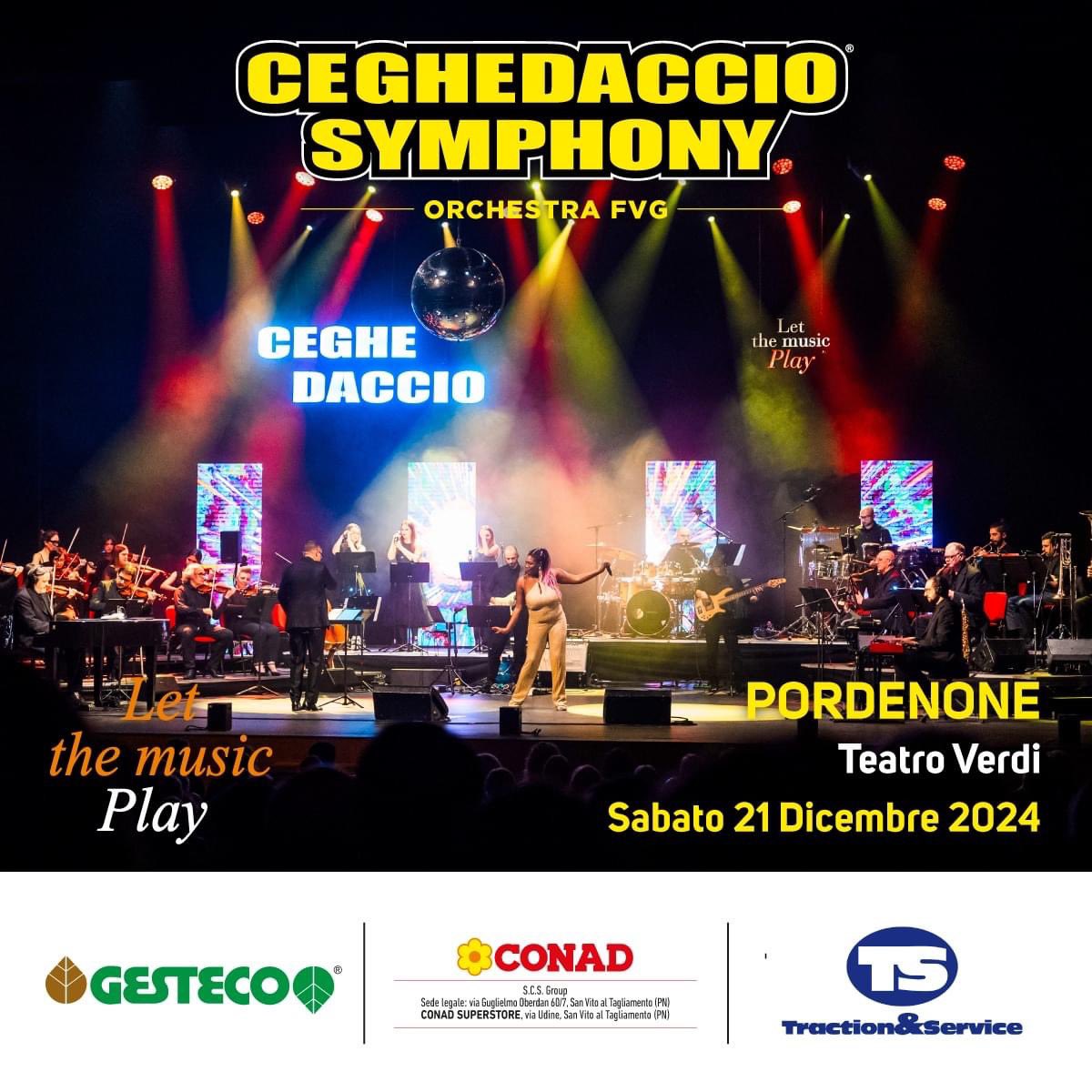 Un grande concerto con la musica, lo stile e l’emozione degli 𝗮𝗻𝗻𝗶 ’𝟳𝟬 ’𝟴𝟬 suonati dal vivo dall’Orchestra Sinfonica del Ceghedaccio! 💥🎻

🎫 bit.ly/Biglietti_21di…

ℹ️  bit.ly/LTMP_Web

#Ceghedaccio #Symphony #Orchestra #LetTheMusicPlay #Pordenone #FVG