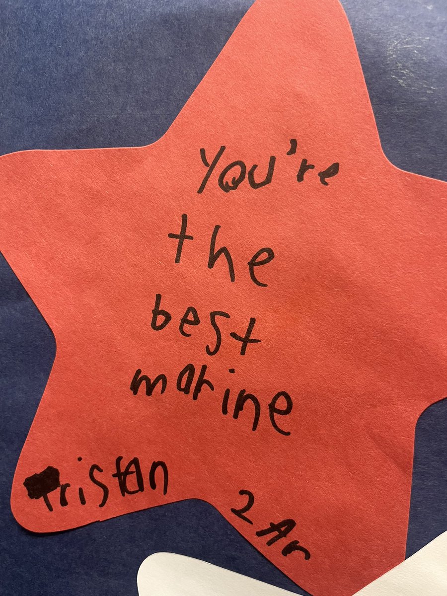 We celebrated our veterans with a Wall of Honor posted in our front entryway.  The display features pictures Woodland family members that have served our country. A special recognition was given to our own veteran, Vickey Schowalter. 🇺🇸🇺🇸🇺🇸 <a href="/olatheschools/">Olathe Public Schools</a> #OPSmaketodaycount