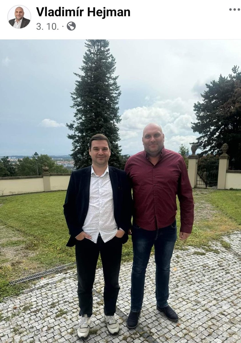 1250cc03004c44e's tweet image. Vladimír Hejman, předseda Motoristů plzeňského kraje🤮
V krajských volbách kandidoval na kandidátce SPD a Trikolory, neuspěl a skončil u @petr_macinka