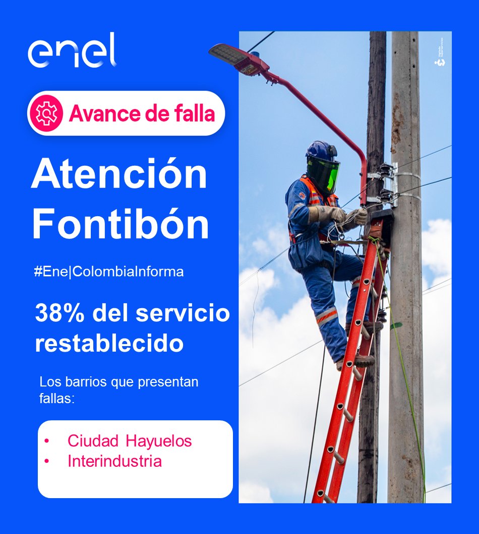 Servicio Enel Colombia tweet media