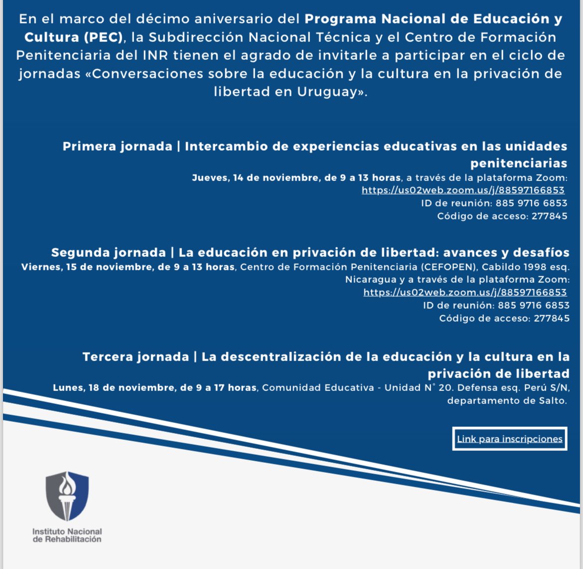 🗓️14,15 y 18 de noviembre. 
Quedan invitados 👇🏾