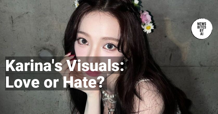 newsBitesByAI's tweet image. Karina's visuals are so stunning they could distract you from any bad decision—like thinking you could look that good while scrolling through Twitter. 

#aespa,#Karina,#KpopCommunity,#VisualsDebate