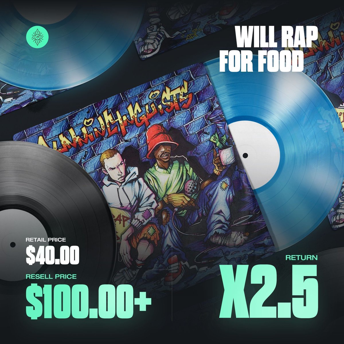 hiddensociety's tweet image. Forget rapping for food, we flip vinyls for food! 💿 

With records dropping daily, theres money to be made 24/7 🤑 

Easy cash daily, just join.ahiddensociety.com today!

#hidden #society #wealth #reselling #crypto #vinyls #flips