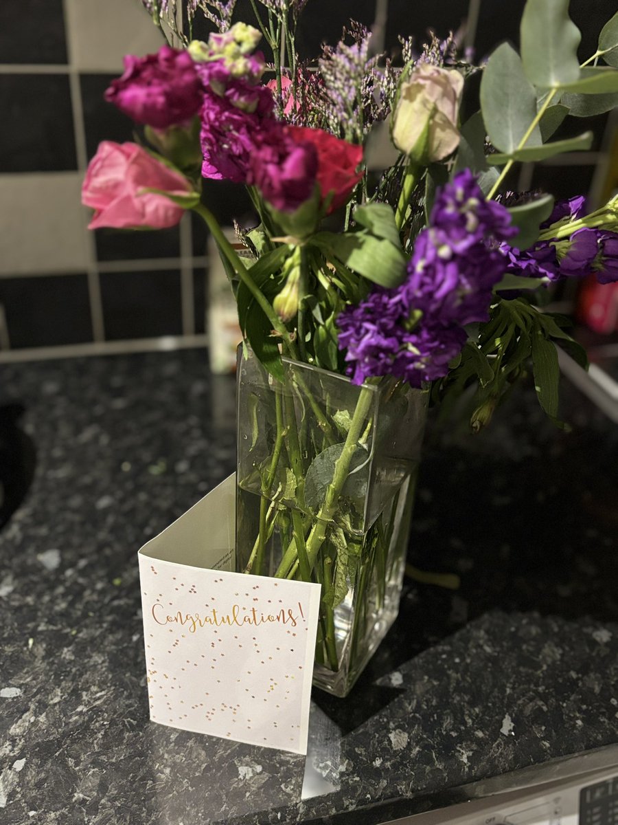 Feeling very honoured to have received a lovely bunch of flowers and a card today for being nominated as an “inspirational digital leader” 

I feel very lucky to be surrounded by amazing colleagues, who support me to support clinical colleagues with digital innovation!