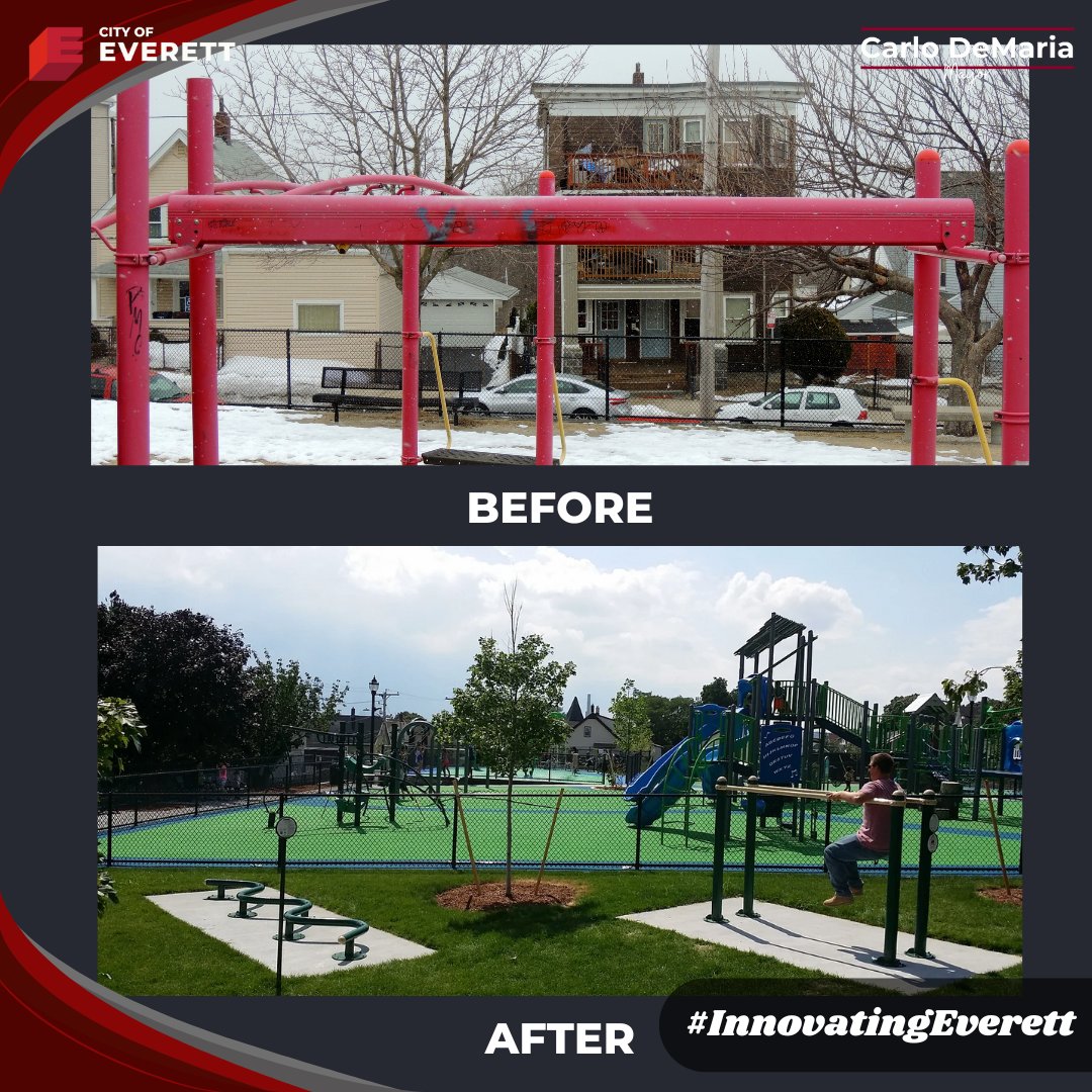Mayor_DeMaria's tweet image. ✨ INNOVATING EVERETT ✨

Kicking off our new series highlighting the importance of our Capital Improvement Plan by spotlighting the improvements that were made to Herman Day Park.

#InnovatingEverett #EverettMA