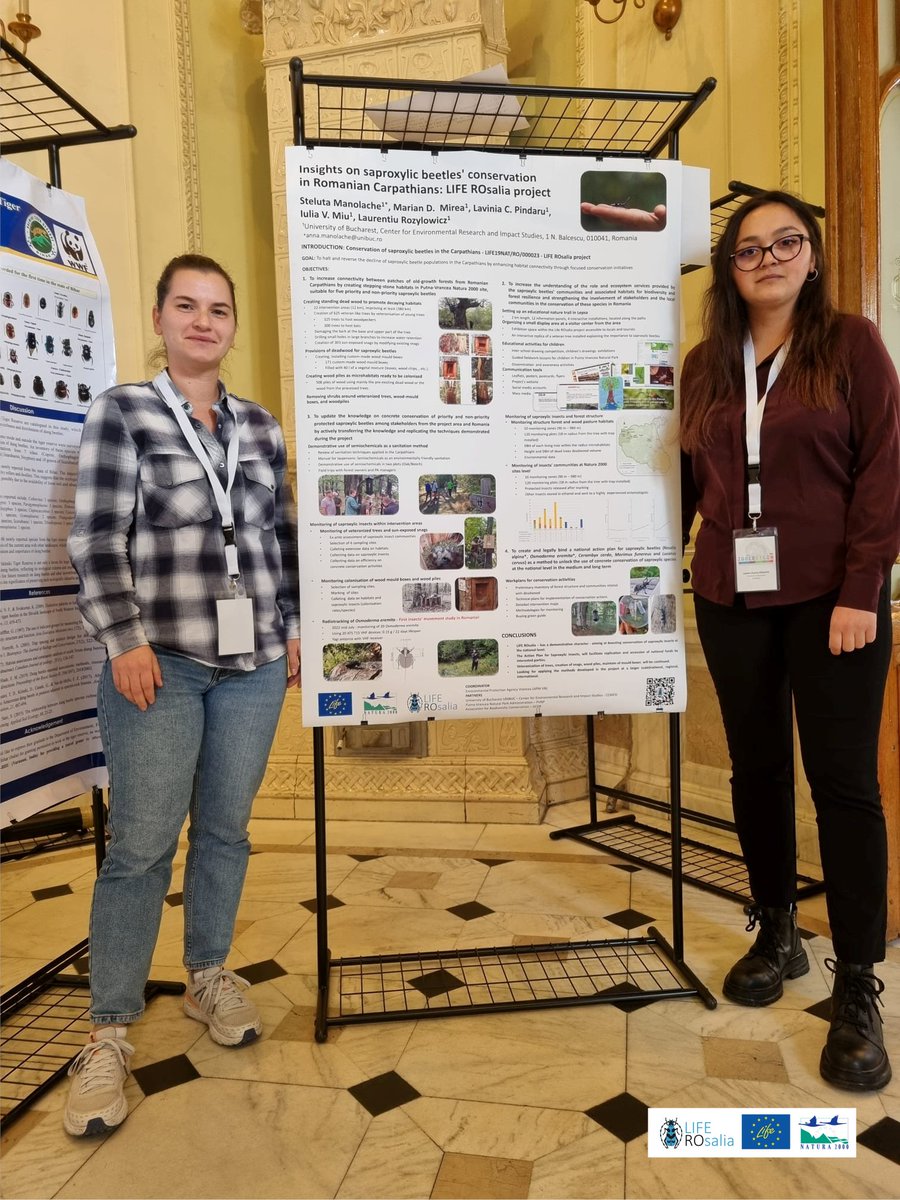 LIFENatROsalia's tweet photo. We were glad to present the results of the #LifeROsalia project at #Zoologycon2024, an international zoology congress organized by the #GrigoreAntipaNationalMuseumofNaturalHistory #RomanianAcademy #UniversityofBucharest.
👉https://t.co/qjq2Of5y8h
#LIFENature https://t.co/9G3GWfkRhv