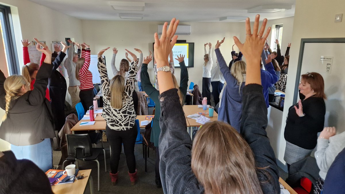 Our mentors enjoyed a very interactive voice training session with Suzanne Parke of <a href="/the5voices/">the 5 voices</a>. Learning how to use our voices effectively, and care for them.  #traintoteach #teachereducation #alwayslearning
