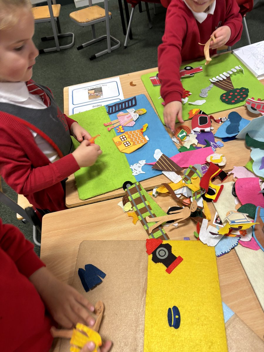 One of our must do tasks this week - to create a story with beg/mid/end using our felt storyboards! Pupils are sharing their stories to <a href="/Showbie/">Showbie</a> and use the voice note tool! <a href="/DL_for_All/">Digital Learning for ALL</a> <a href="/PPGlasgow/">Play Pedagogy</a> <a href="/StTeresasPS/">St. Teresa's Primary</a>