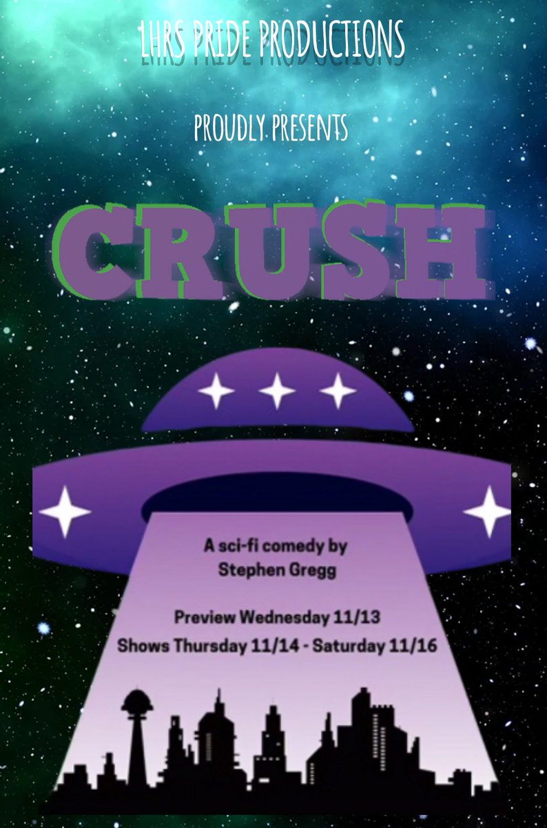 Don’t miss an out of this world opportunity to get tickets for Crush. The cast &amp; crew need your support. leesville.booktix.com