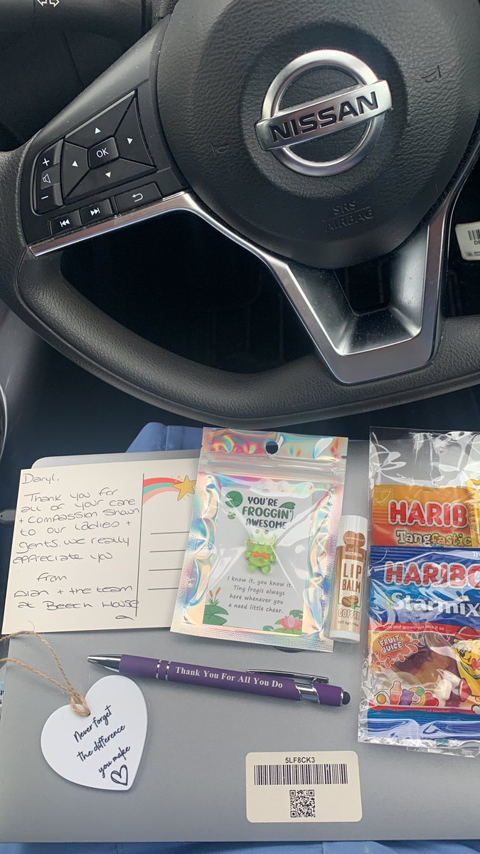 feeling very appreciated today 🥹 lovely gifts &amp; thank you’s from Beech House care home.. it makes everything worth while, the highs and the lows, when you’re recognised for your hard work.. Thank you again to you all, its very much appreciated 🥰🤍