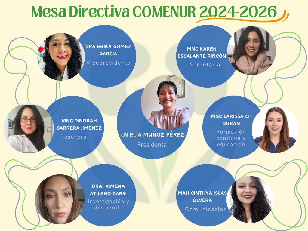 COMENUR1's tweet photo. Damos la bienvenida a la Mesa Directiva 2024-2026 del Colegio Mexicano de Nutriólogos Renales que tiene como Presidenta a la Nutrióloga Elia Guadalupe Muñoz Pérez @kidneynutrition

Agradecemos su apoyo a nuestro Colegio y les invitamos a estar pendientes de nuestras actividades https://t.co/IaqSPCknhH