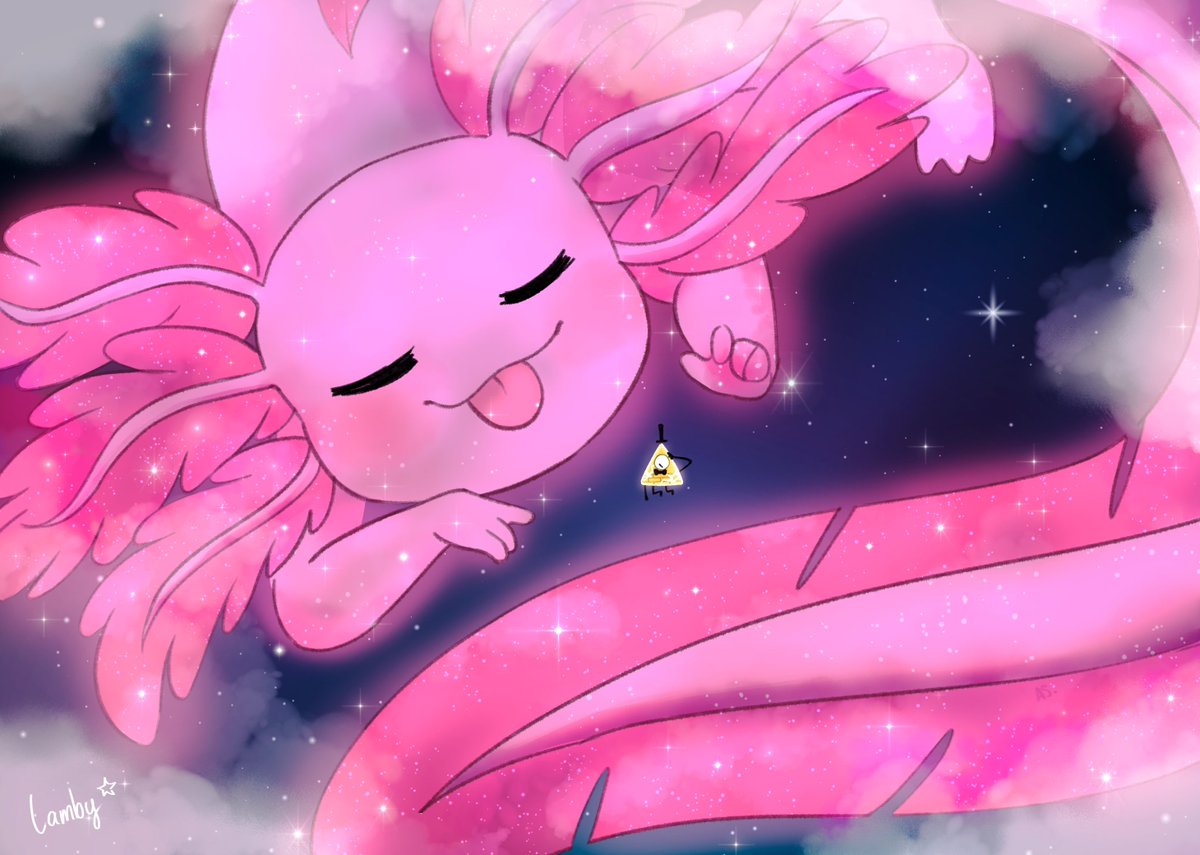 "What kind of dimension did I enter now?"

#BillCipher #axolotl #GravityFalls