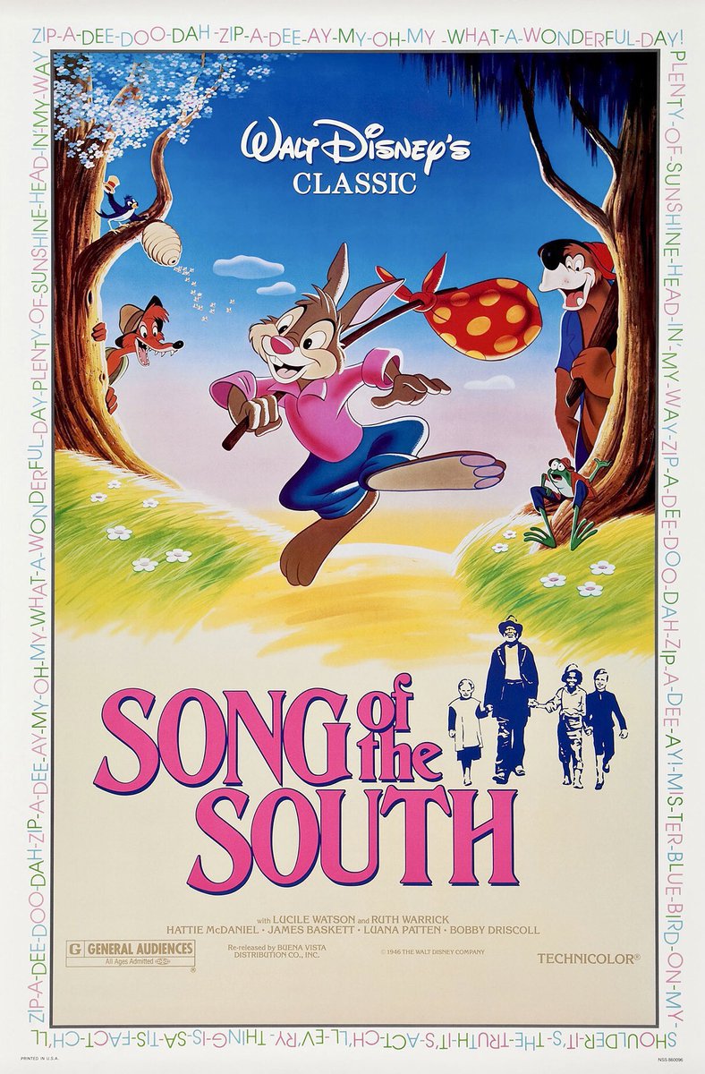 FilmNewsNos's tweet photo. 🎬MOVIE HISTORY: 78 years ago today, November 12, 1946, the movie ‘Song of the South’ opened in theaters!
#JamesBaskett #BobbyDriscoll #LuanaPatten #GlennLeedy #RuthWarrick #LucileWatson #HattieMcDaniel #JohnnyLee #NickStewart #Disney https://t.co/CcT5tch6UO