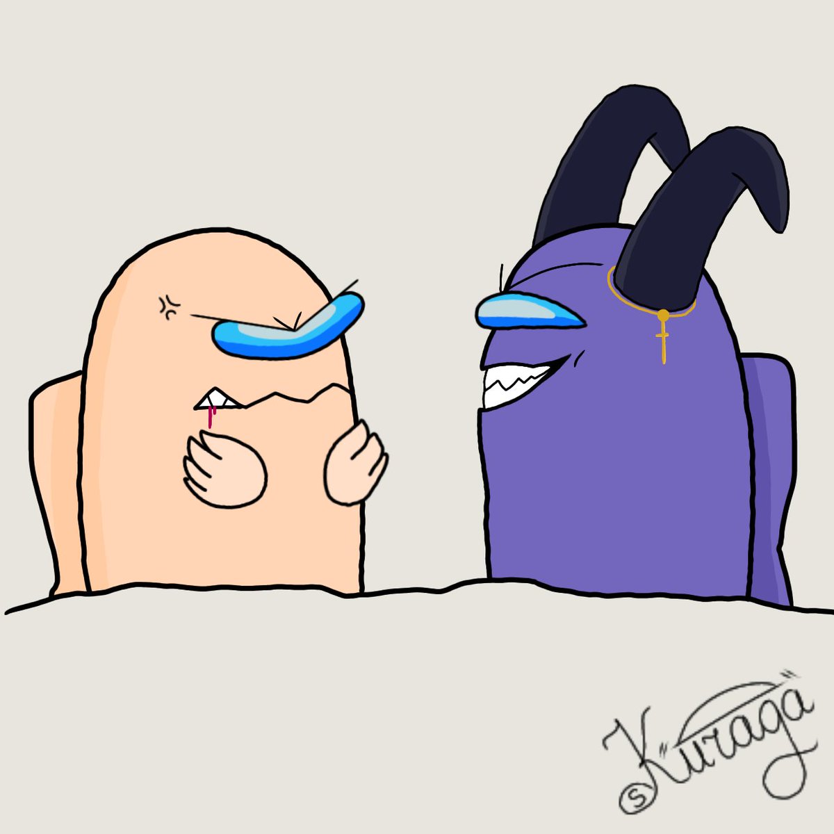 SvetlanaSo74131's tweet photo. #AmongUs #amongusOC #amongusart #Peach #Battery #Rukkilill #Cornflowerblue #ibisPaintX

Противостояние
Opposition https://t.co/6mHFLl5hoh