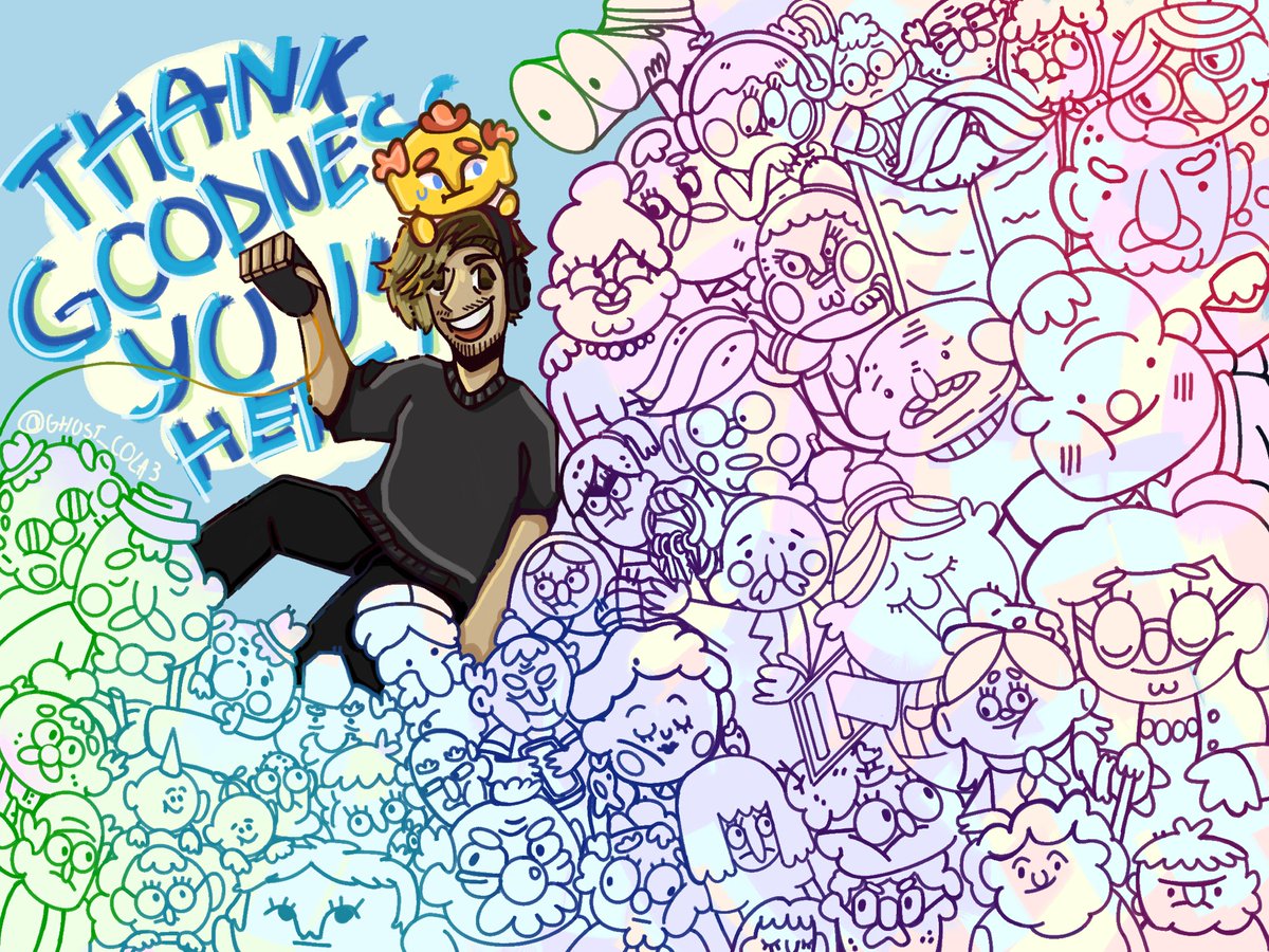 Ah yes my small indie YouTuber playing one of the most funniest games I watched <a href="/IAm8BitRyan/">8-BitRyan</a> 

I wanted to draw every character but I couldn’t fit in more-

#digital #DigitalArtist #fanart #8bitryan