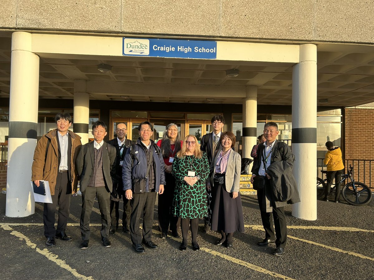 Delighted to host our Japanese visitors from Gunma Prefecture today. Part of a research project with Dundee University on Scottish education.