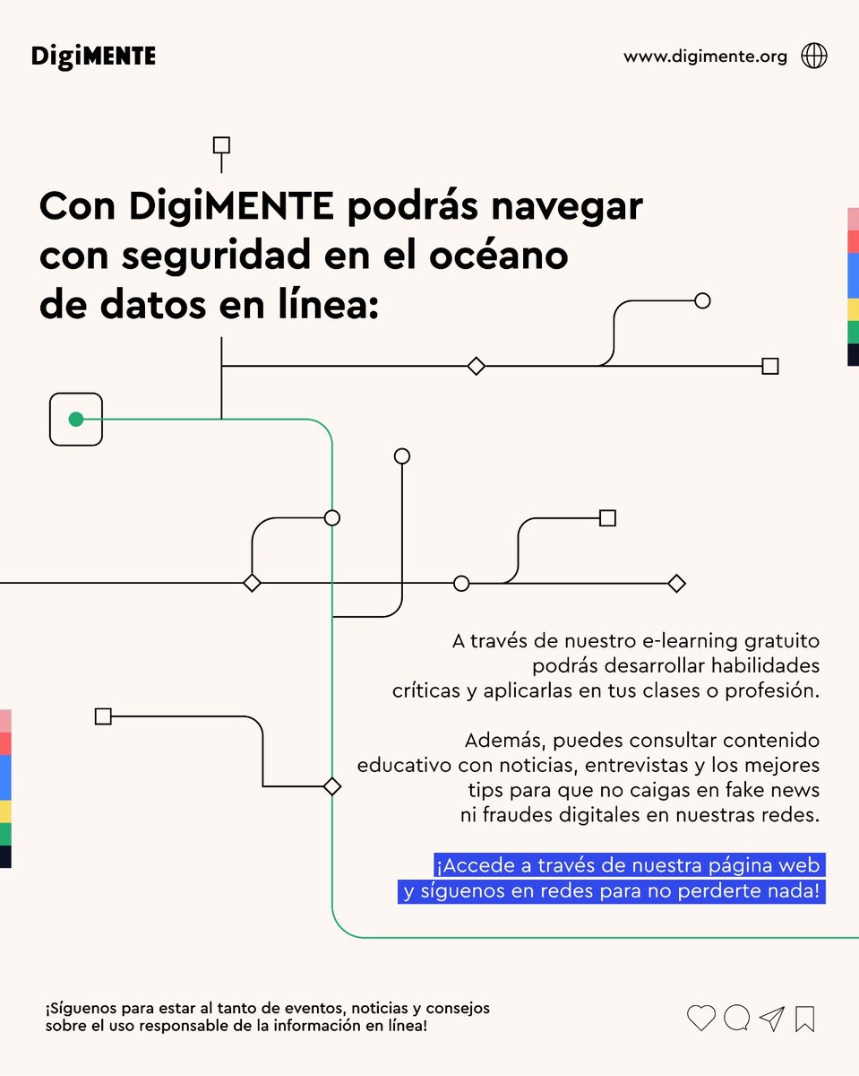 DigiMenteLAT's tweet photo. ✨Gracias al apoyo de Google News Initiative, por cuarto año consecutivo continuaremos formando jóvenes críticos, con habilidades para evaluar crear y consumir contenido de calidad. 🔍📰

💡 ¿Listo(a) para cambiar la estadística y verificar lo que consumes? 

!Únete a esta causa! https://t.co/26O9XRdapj