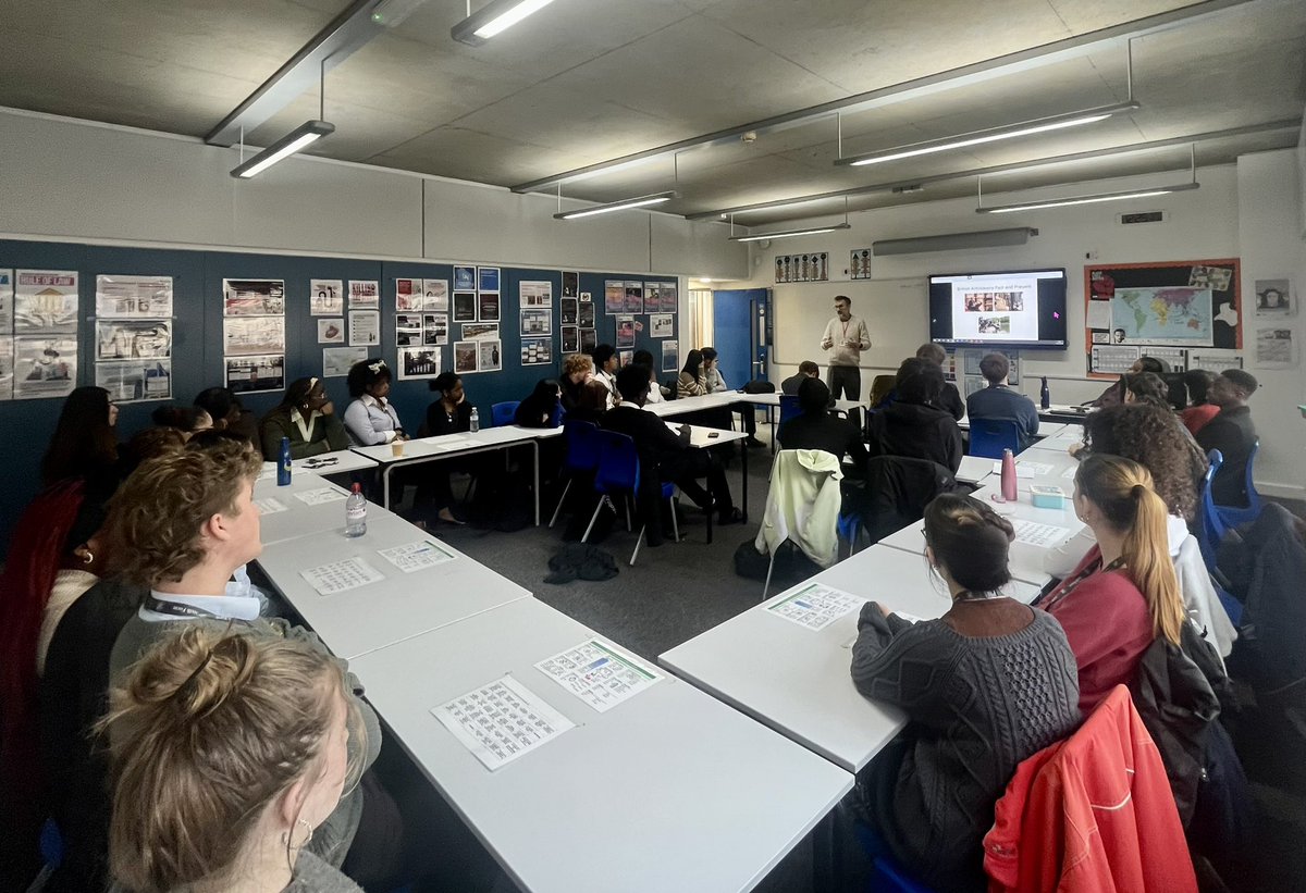 Hatcham History (@hatchamhistory) on Twitter photo Huge thanks to <a href="/aljhlester/">Alan Lester</a> for his talk to a packed room of <a href="/HHCSixthForm/">HabsHatchamSixthForm</a> y13 historians on legacies of slavery and mis/disinformation #legacies #statues #reparations #TruthaboutEmpire Huge thanks to <a href="/aljhlester/">Alan Lester</a> for his talk to a packed room of <a href="/HHCSixthForm/">HabsHatchamSixthForm</a> y13 historians on legacies of slavery and mis/disinformation #legacies #statues #reparations #TruthaboutEmpire
