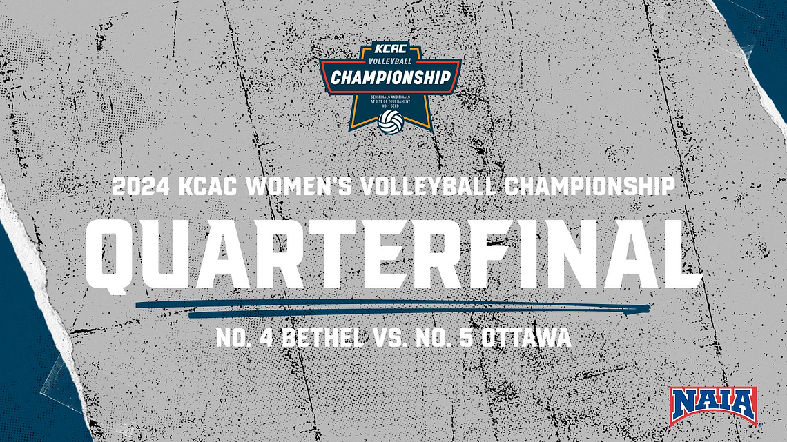 Kansas Collegiate Athletic Conference (@kcacsports) on Twitter photo KCAC Women's Volleyball Championship Quarterfinals: No. 4 <a href="/ThreshersSports/">Bethel Threshers ⚙</a> vs. No. 5 <a href="/BravesAthletics/">Braves Athletics</a> (7 PM CST) #KCACvb
Tickets: bit.ly/3SOsK0a
Live Stream: kcacnetwork.com/?B=1517299
Digital Program: bit.ly/3Z2JYKs
Live Stats: bit.ly/48OAw0x
<a href="/NAIA/">NAIA</a> KCAC Women's Volleyball Championship Quarterfinals: No. 4 <a href="/ThreshersSports/">Bethel Threshers ⚙</a> vs. No. 5 <a href="/BravesAthletics/">Braves Athletics</a> (7 PM CST) #KCACvb
Tickets: bit.ly/3SOsK0a
Live Stream: kcacnetwork.com/?B=1517299
Digital Program: bit.ly/3Z2JYKs
Live Stats: bit.ly/48OAw0x
<a href="/NAIA/">NAIA</a>