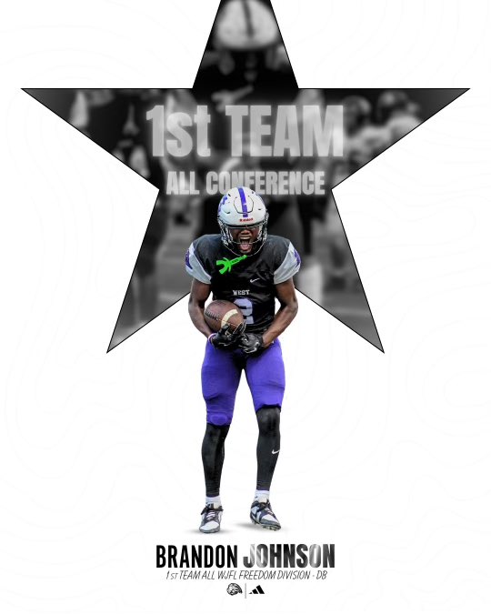 b_johnson_2025's tweet image. Honored to be selected First team All-conference DB! Wouldn’t be able to do it without my teammates and coaches who have pushed me along the way!🙏🏾💜#AGTG @CHWestFB1 @Coach_Arabia @CoachGLeCato
