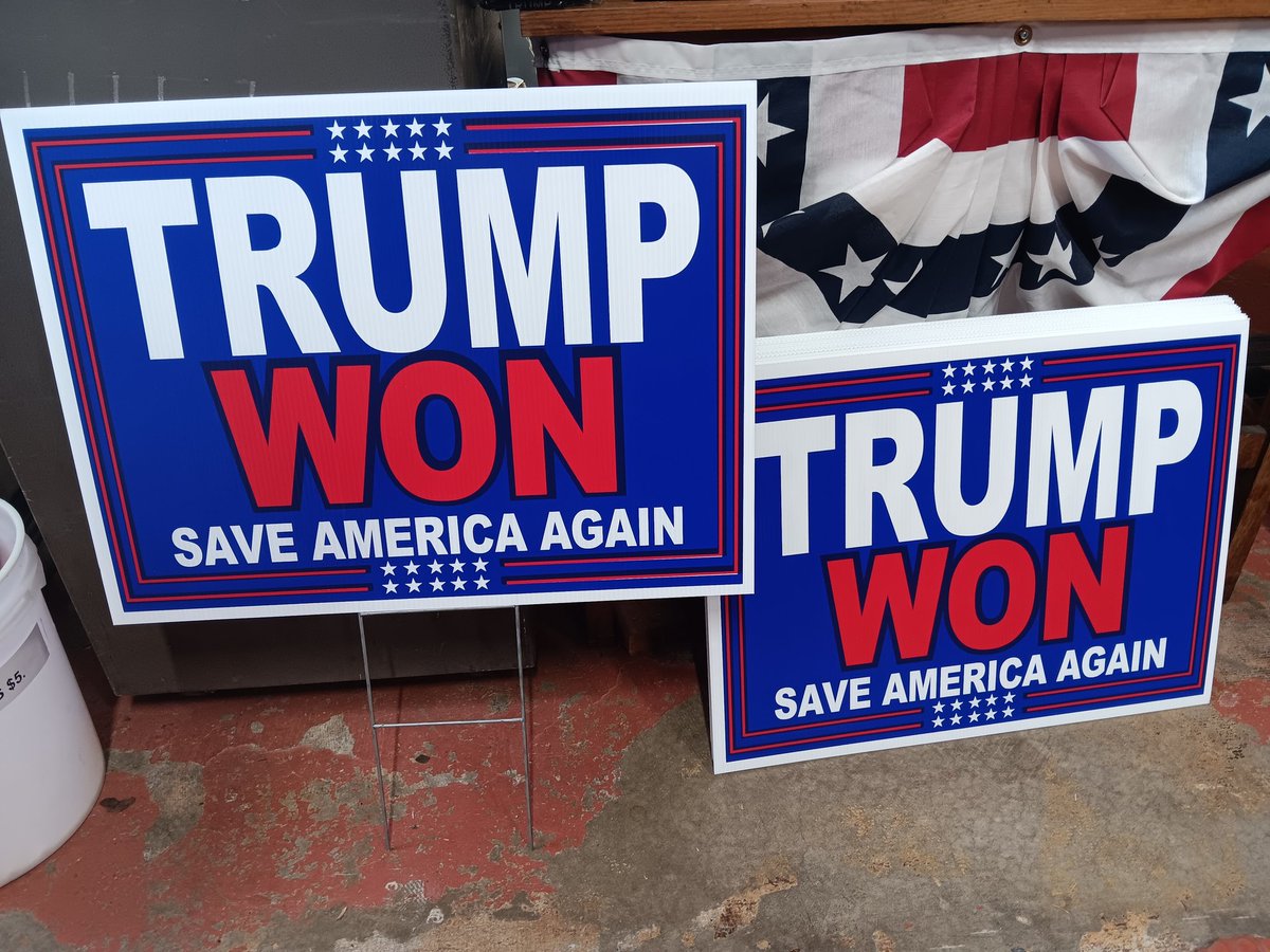 TrumpHQBristol's tweet photo. New yard signs https://t.co/EA7U6W2dPq