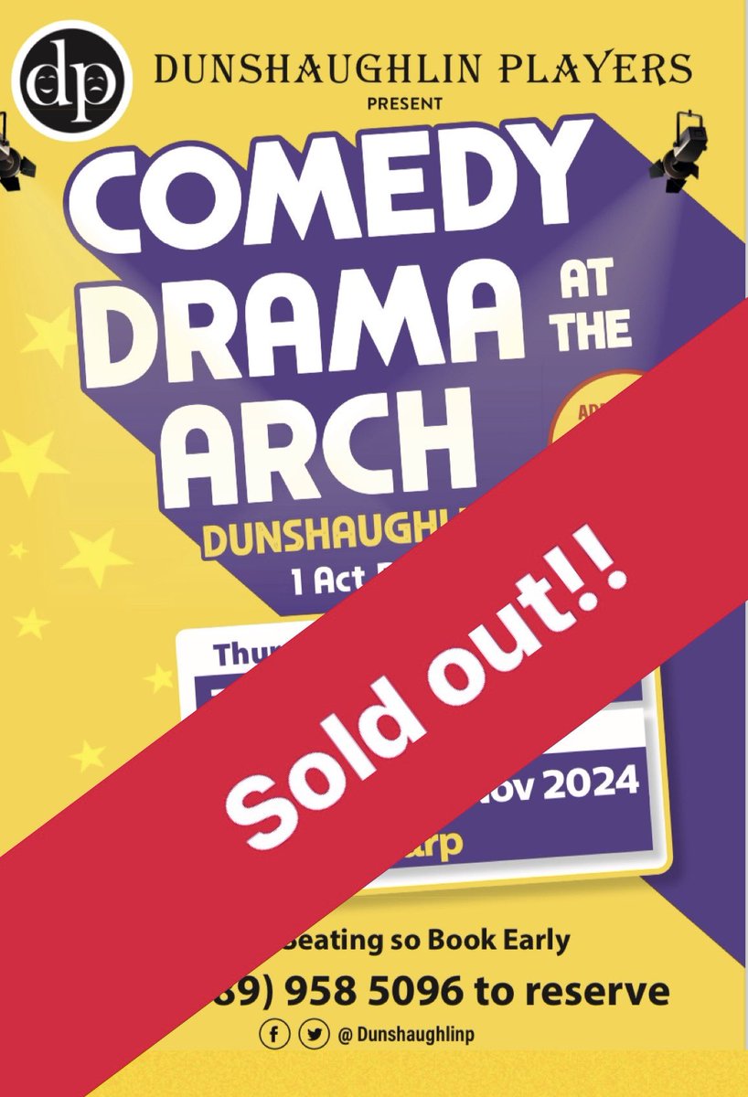 our show is now⚡️Sold out!! We have been overwhelmed by interest in booking our show. We are sorry to say we cannot take any more bookings. 👏🏻
