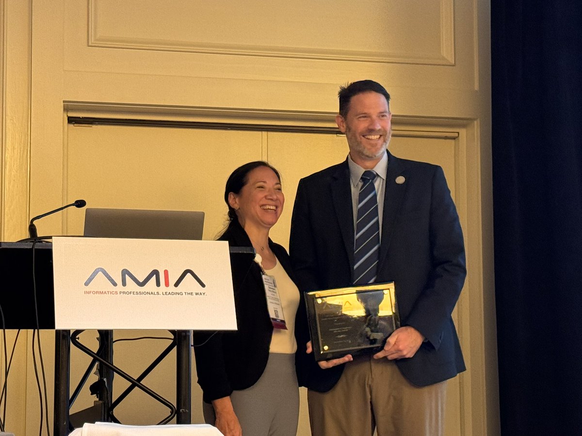 Philip R.O. Payne, PhD (@prpayne5) on Twitter photo Congratulations <a href="/CALonghurst/">Christopher A. Longhurst, MD</a> - incredibly well earned recognition as the 2024 Detmer Award winner for contributions in health policy and informatics! <a href="/AMIAinformatics/">AMIA</a> #AMIA2024 Congratulations <a href="/CALonghurst/">Christopher A. Longhurst, MD</a> - incredibly well earned recognition as the 2024 Detmer Award winner for contributions in health policy and informatics! <a href="/AMIAinformatics/">AMIA</a> #AMIA2024