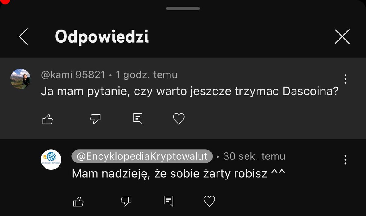 EKryptowalut's tweet photo. 👉Powiem wam, że śmiechłem po przeczytaniu tego komentarza 😅
Chłop pyta o token piramidy finansowej #Dascoin. Czy warto w to inwestować?
W sumie mogłem mu odpisać, żeby zapytał ludzi, którzy to promowali te 7 lat temu i nadal tworzą treści w internecie odnośnie krypto😉 https://t.co/SfEb6I5cye