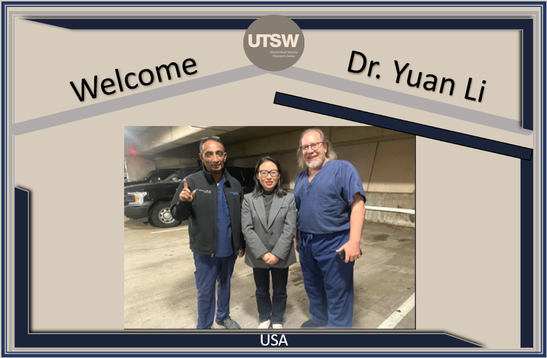 NnrcUtsw's tweet photo. NRC_UTSW
@DaiWaiOlson #UTSWNeurology @UTSWNeuroRes #neuronurses #neuroscience #utsenurses #neurotwitter Welcome Dr. Yuan Li to the USA!! Dr. Yuan will spend one year with NNRC studying Nursing research https://t.co/f9EUdtV84G