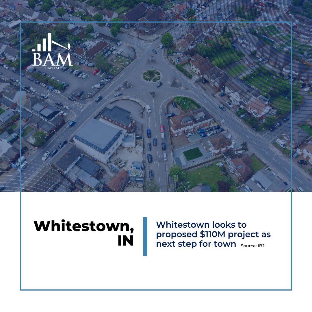 More exciting news for Whitestown, Indiana, home to our BAM Multifamily Growth &amp; Income Fund IV property Nese Apartments! This is just the beginning — Whitestown is poised for more growth in the near future. 📈

Read more: ibj.com/articles/white…