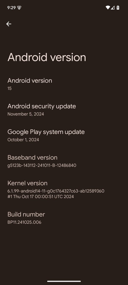 With today's update, a 3 year old Pixel 6 got a newer Linux Kernel than a brand new up to date s24. Android long term support really is starting to be good.