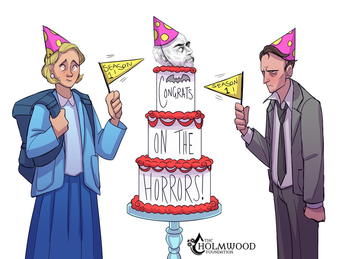 A little celebratory doodle to thank you all again for the Kickstarter funding! Maddie and Jeremy are so pleased to be continuing on their nightmare hike with you all!!